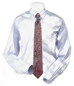 NYC Grid Tie Burgundy