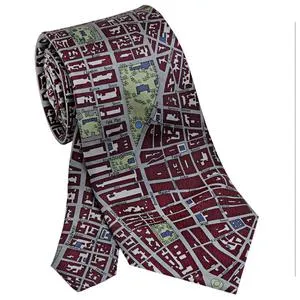 NYC Grid Tie Burgundy