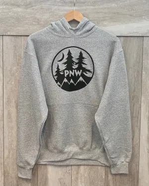 Pacific Northwest, Crescent Moon, Unisex Hoodie Sweatshirt