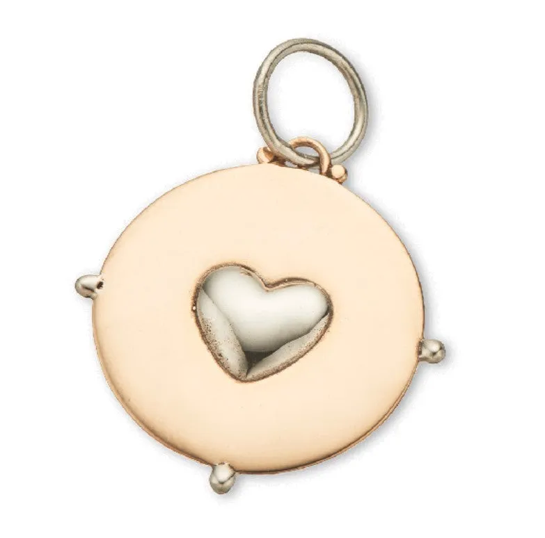 Palas Circle Heart Charm