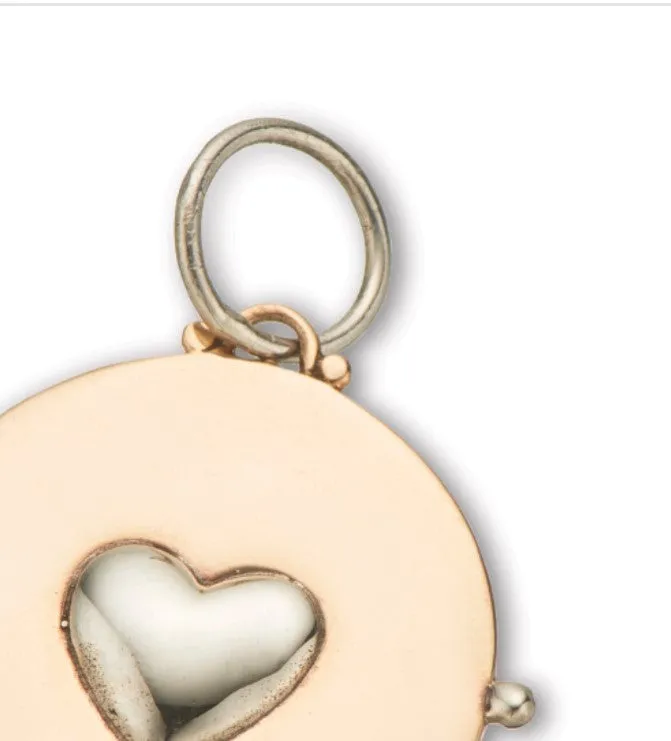 Palas Circle Heart Charm