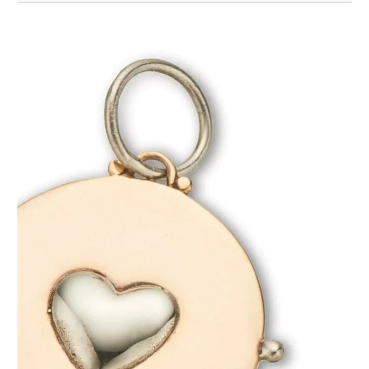 Palas Circle Heart Charm