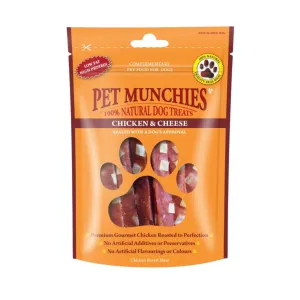 Pet Munchies Chicken and Cheese Dog Treats 100g