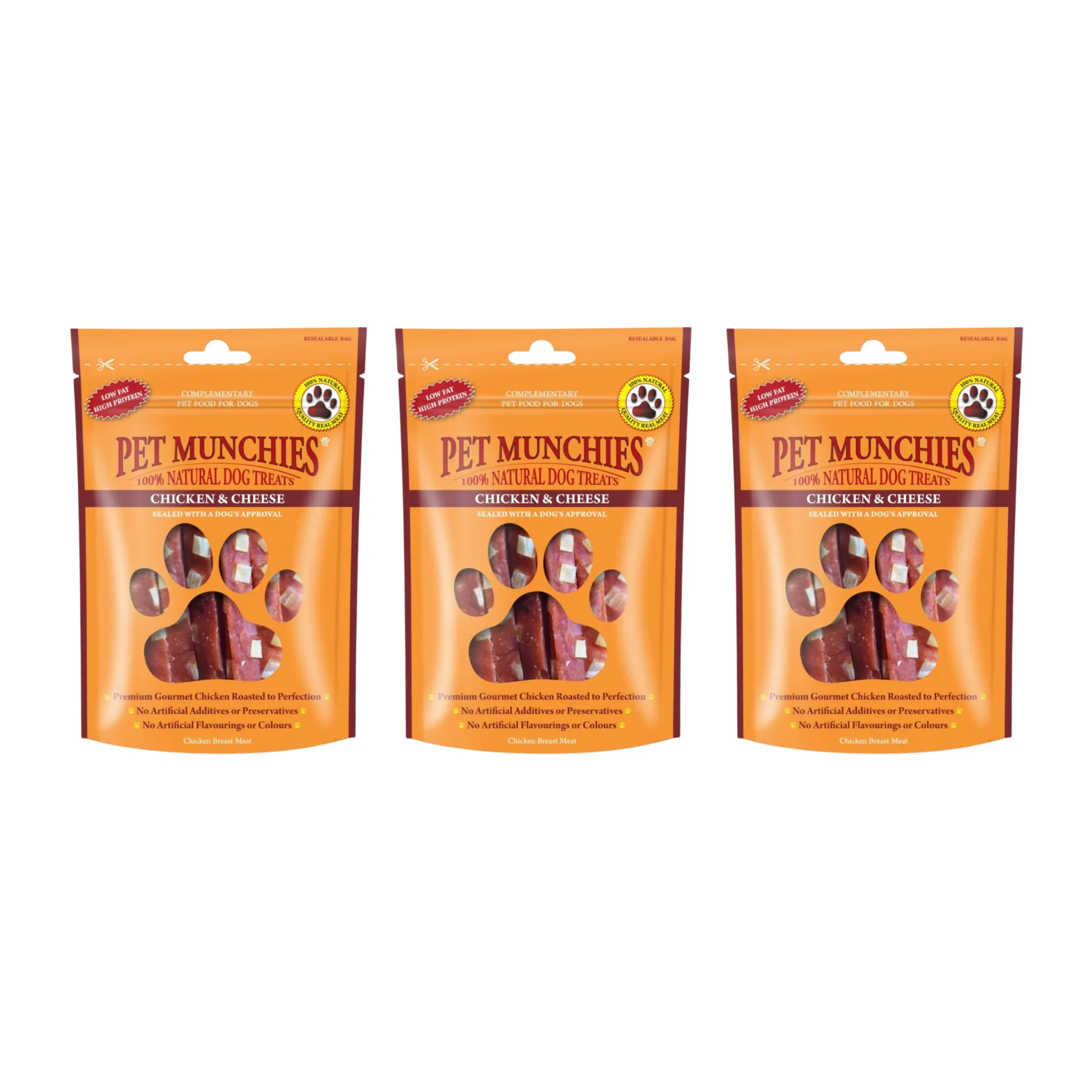 Pet Munchies Chicken and Cheese Dog Treats 100g