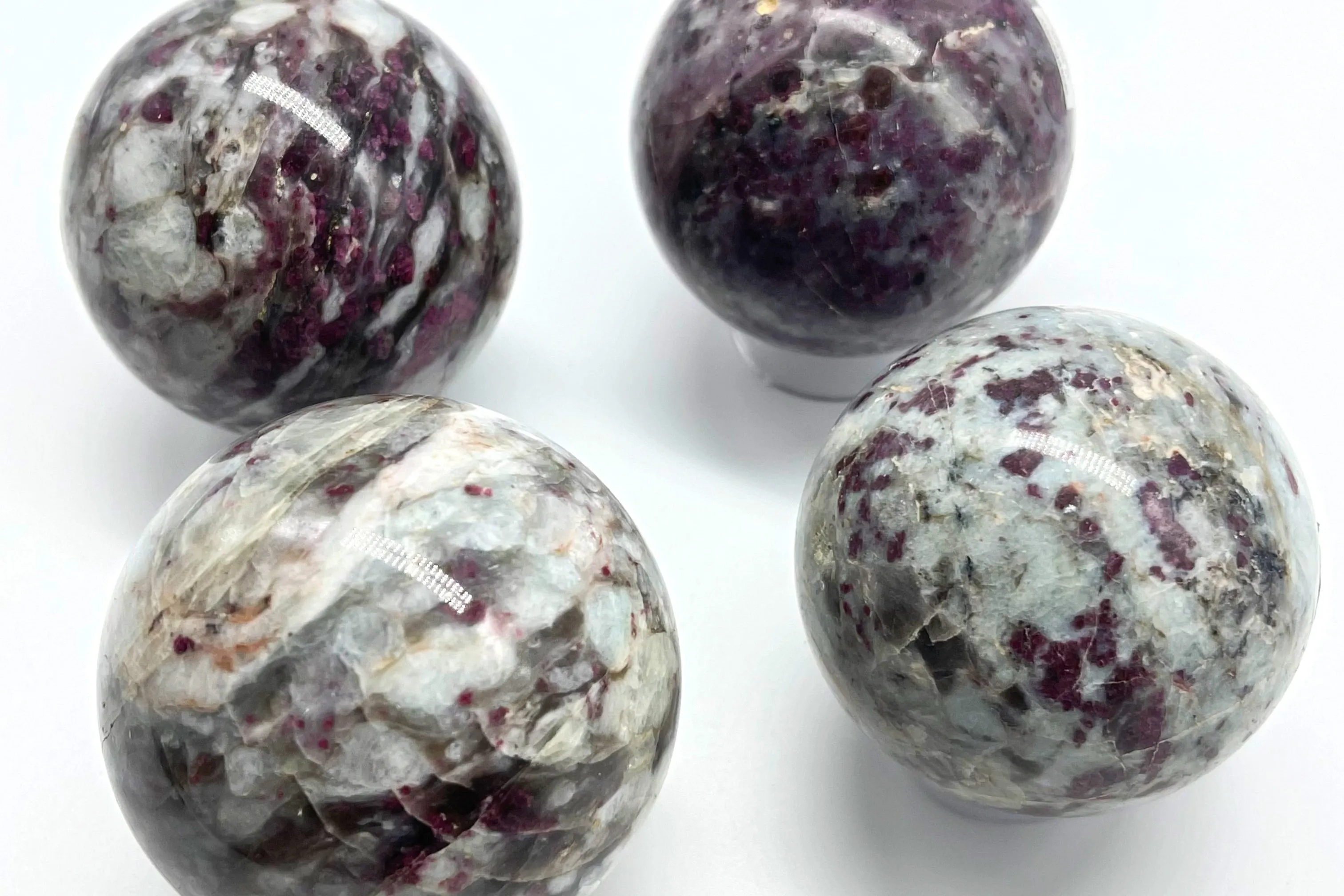 Pink Tourmaline Spheres