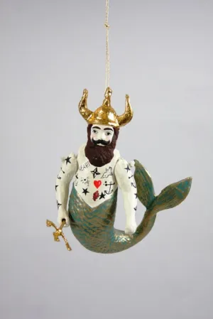 POSEIDON MERMAN ORNAMENT