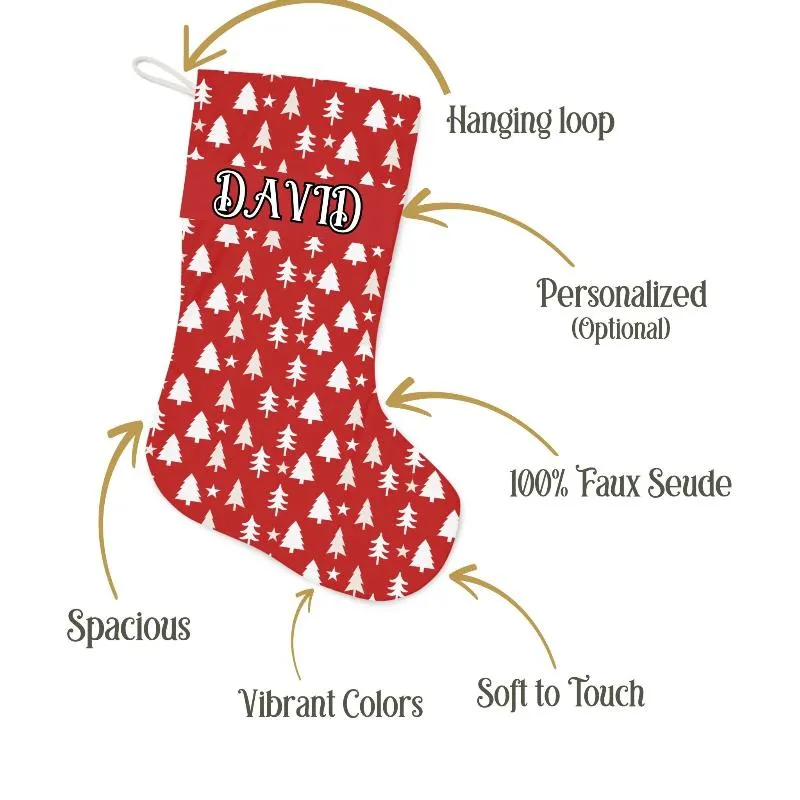 Red & White Santa Stockings