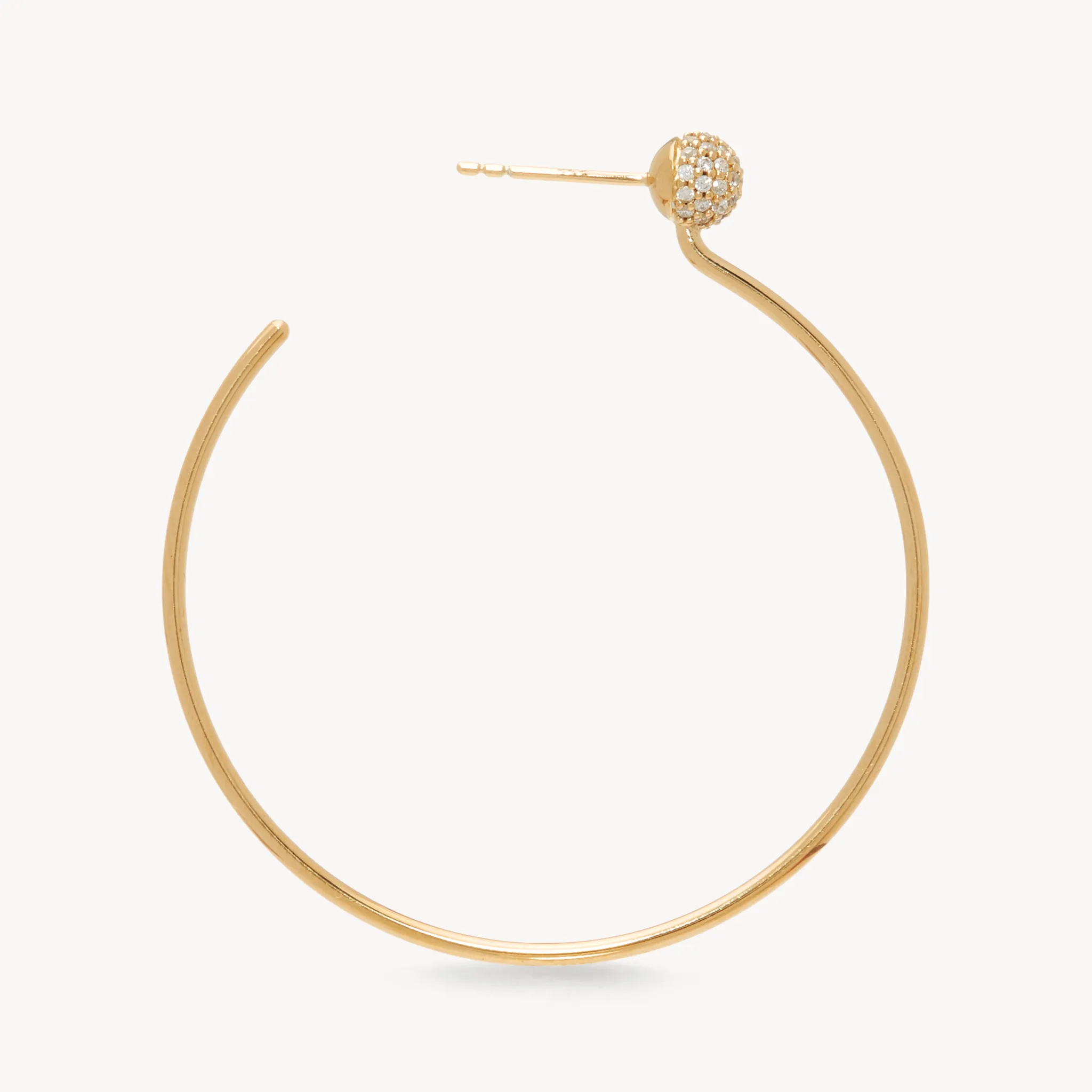 Revolve Pavé Hoop Earrings