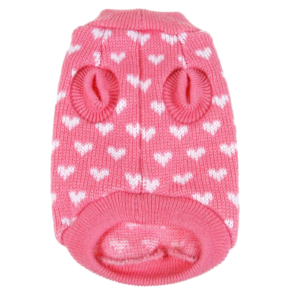 Silvercell Pets Puppy Dogs Clothes Jacket Little Heart Knit Sweater Coat