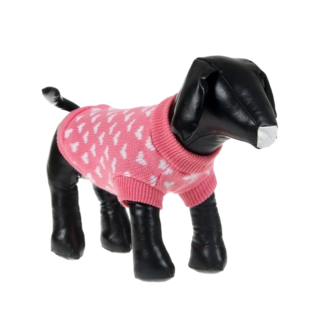 Silvercell Pets Puppy Dogs Clothes Jacket Little Heart Knit Sweater Coat