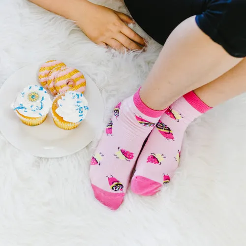 Socks: Youth Crew: Cute as a Cupcake  Perfectly Paired