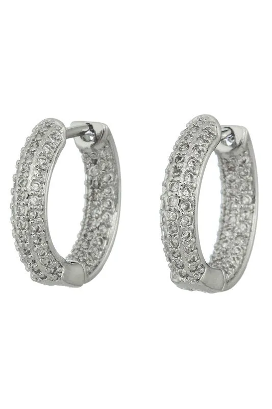 Sparkle and Shine Rhinestone Hoops