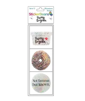 Sticker Beans Pop Up Bagels Set of 3 Stickers