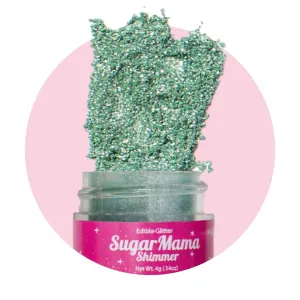 Sugar Mama Edible Simmer Glitter  Green