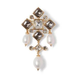 Tudor Pearl Chandelier Brooch